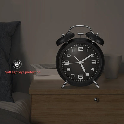 Smart Alarm Clock Metal Ringing Alarm Clock Student Kids Alarm Clock Bedside Alarm Clock Home Bedroom Decoration Clock