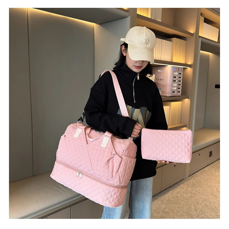 Large Capacity Travel Bags Luggage Organizer Bag Handbag Waterproof Portable Foldable Travel Clothes Storage Bag Shoulder Bags