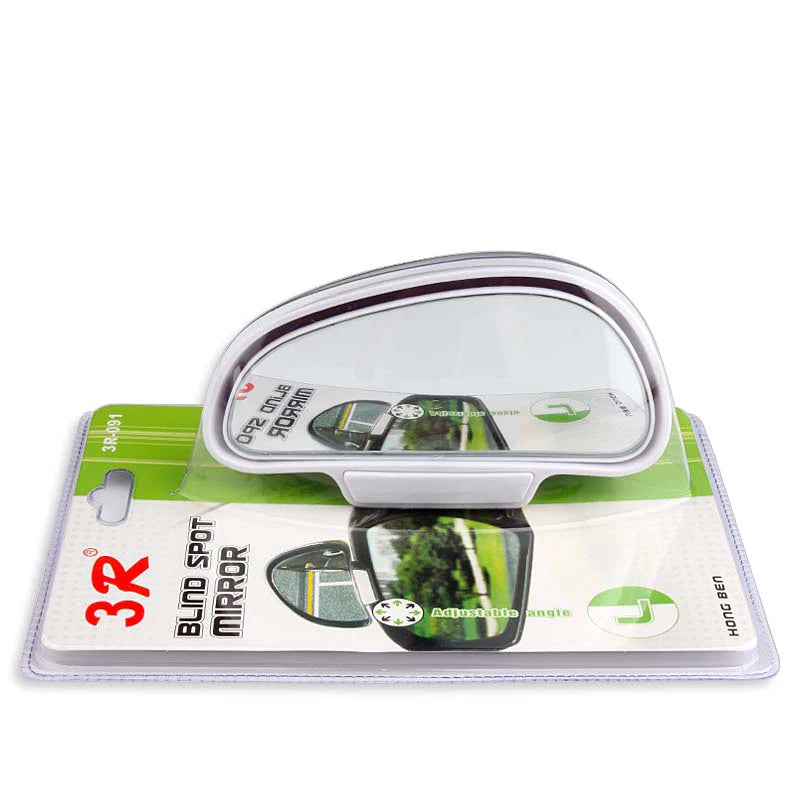 1PC Car Mirror 360 Degree Adjustable Wide Angle Side Rear Mirrors blind spot Snap way for parking Auxiliary rear view mirror ﻿