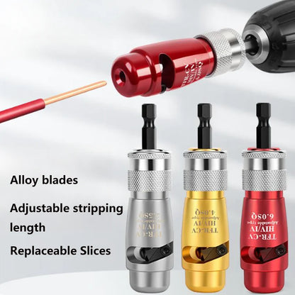 Electric Wire Stripper Fast Stripping Wire Tool Electric Wire Peeling Machine for Power Drill Driver Wire Stripping Tools