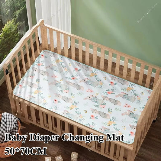 Waterproof Baby Diaper Changing Mat 50*70CM Cute Cartoon Bed Protector Diaper Bedding Urine Pads Care Pad for Adult Baby