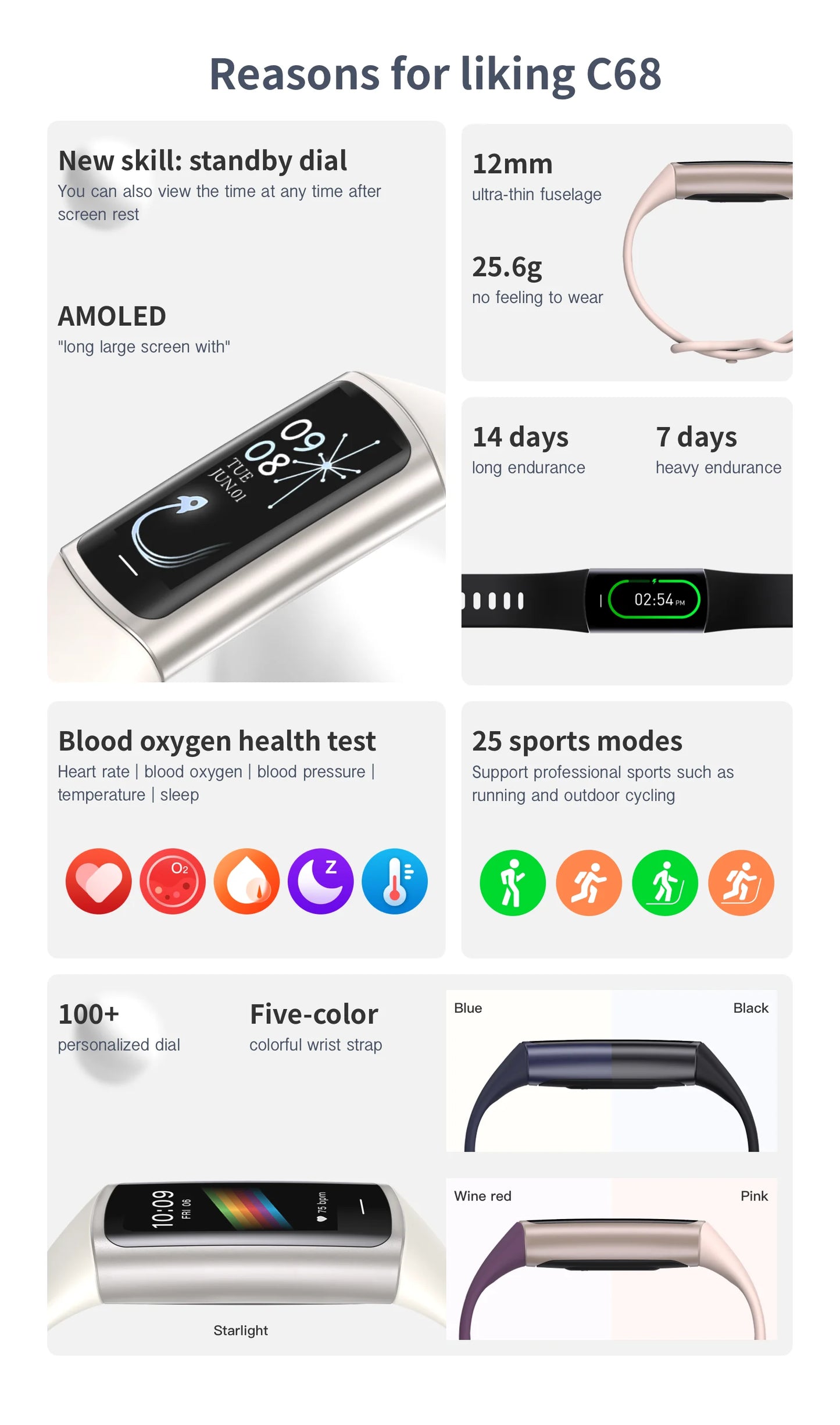 LIGE Sport Smart Bracelet Fitness Tracker For Man Women Band Waterproof Connected Phone Tracker Men Smart Watch For Android ios