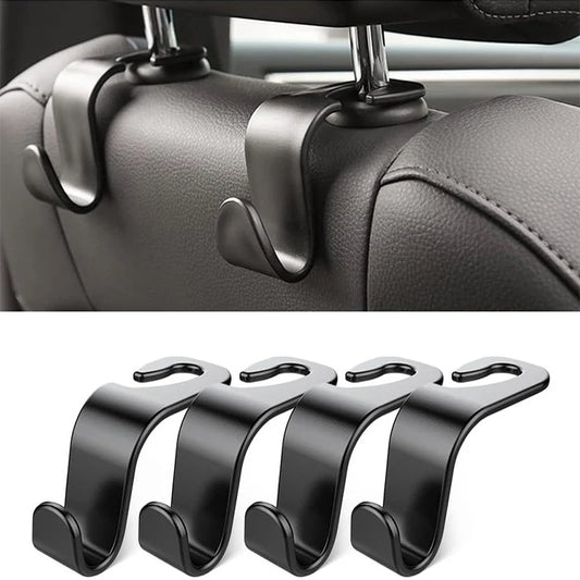 4/2Pcs Universal Auto Seat Headrest Hook Storage Hanger Car Hooks Back Seat Organizer Holder Clip Car Interior Accessories