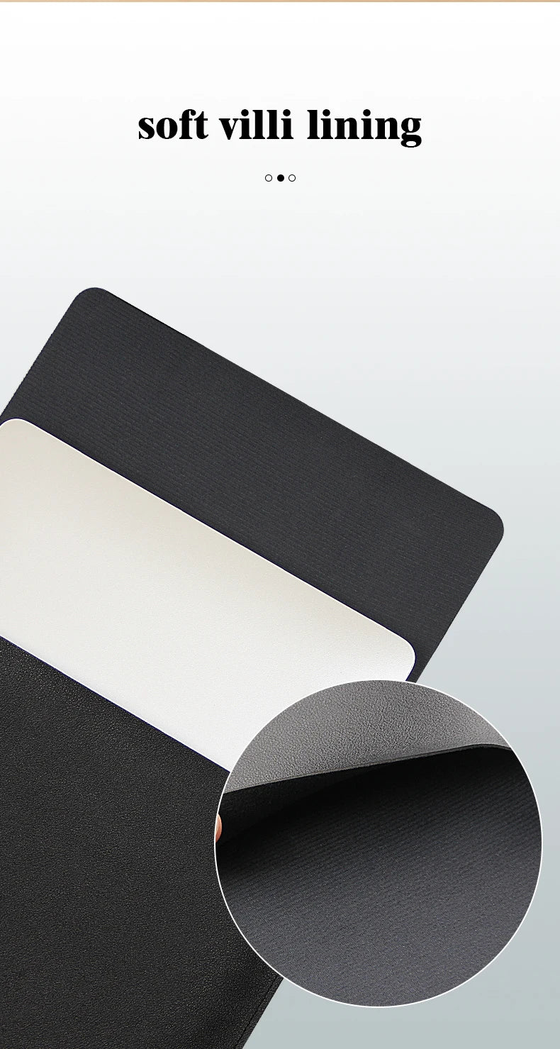 Laptop Bag, 13/13.3/14/15/15.4/15.6/16 Inch, Notebook Computer Mouse Pad, Pu Leather Bladder Bag, Computer Bag Accessories