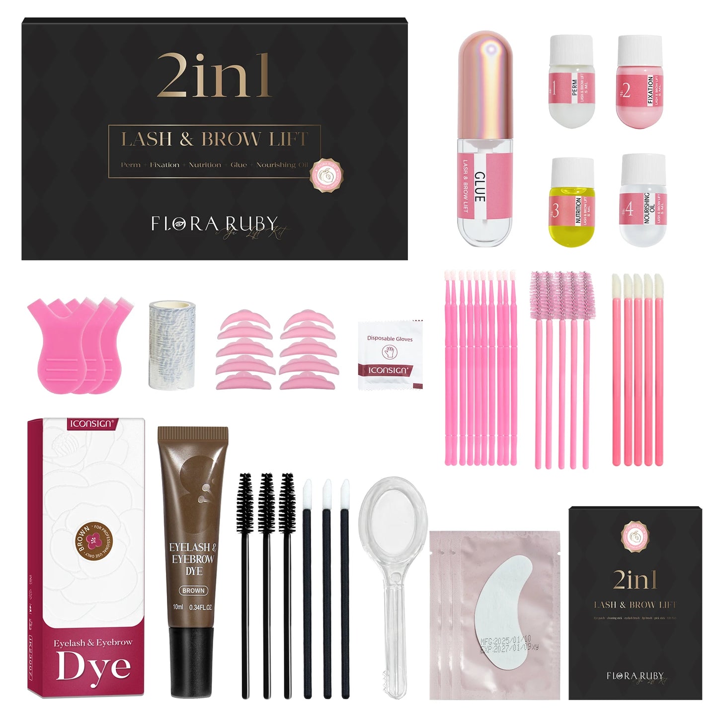 Lash Lift Kit,Lash Lift,Professional Eyelash Perm Kit,Liquid Set,Semi-Permanent,Curling Perming,Wave Lift Extension Perm Set