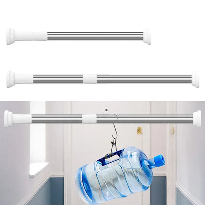 Adjustable Shower Curtain Pole Telescopic Curtain Pole Extendable Curtain Pole Shower Curtain Rod No Drill Curtain Rod