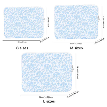 11/13/15 Inch Laptop Sleeve Quilted Laptop Bag Coquette Floral Laptop Carrying Case Office Accessories