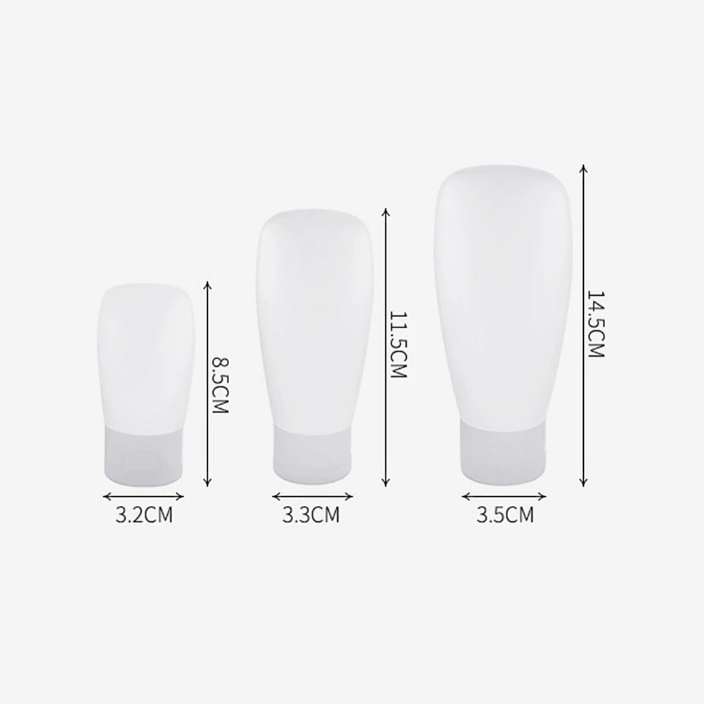 4Pcs 100ml Portable Leak Proof Storage Bottles Set Refillable Travel Makeup Dispensers Eco Friendly Mini Sanitizing Gel