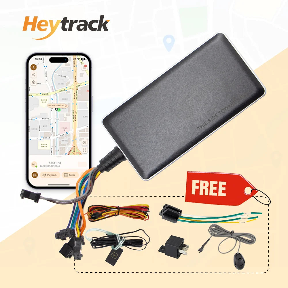 GPS Tracker Vehicle GPS Tracking Device for Car Motorcycle Mini GPS GSM ACC Alerts with Free Real Time Tracking APP with Relay