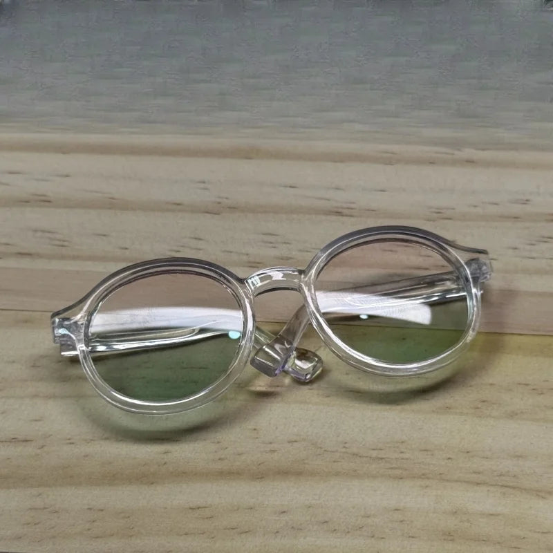 LABUBU 17cm Doll 6.5cm Transparent Glasses Stylish Sunglasses for 1/8 -1/4 BJD Doll Accessories