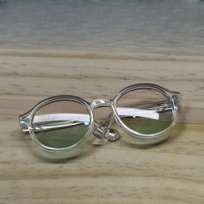 LABUBU 17cm Doll 6.5cm Transparent Glasses Stylish Sunglasses for 1/8 -1/4 BJD Doll Accessories