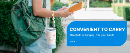 Water Bottle Handle with Strap for Owala Stanley Cup  Hydro Flask, Water Bottle Handle Fits Most 12-40oz Water Bottles