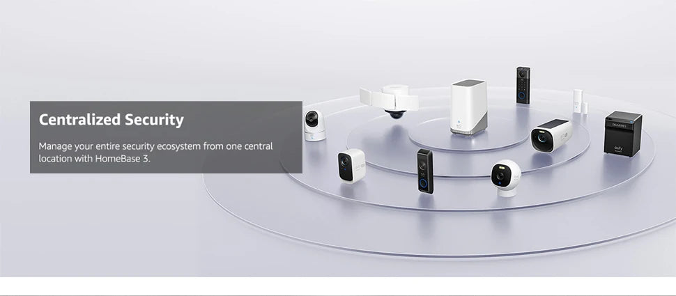 eufy Security S380 HomeBase 3 Edge Security Center Local Expandable Storage up to 16TB eufy Security Product Compatibility