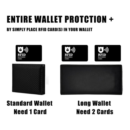 RFID Blocking Card Contactless NFC ID Credit Card Protection Safe Bank Passport Entire Wallet Purse Shield Protect Blocker Guard