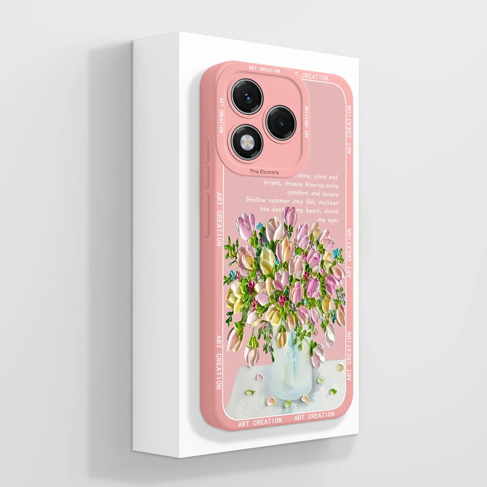 For Honor 400 Lite Case Simple Butterfly Soft Liquid Silicone Full Protection Back Cover For Honor 400Lite 5G Phone Protectors