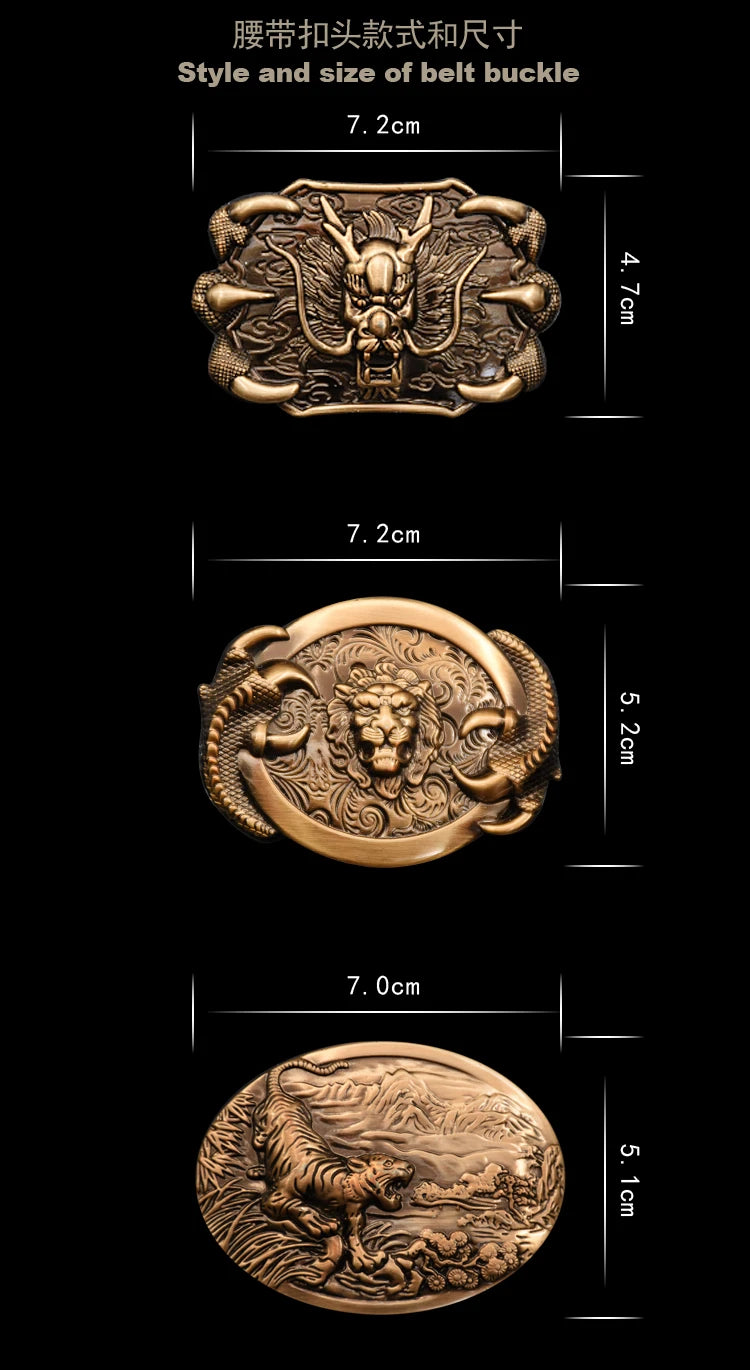 Men's belt metal stainless steel belt silver dragon retro-cologne silver belt high-end designer steel belt personality belt