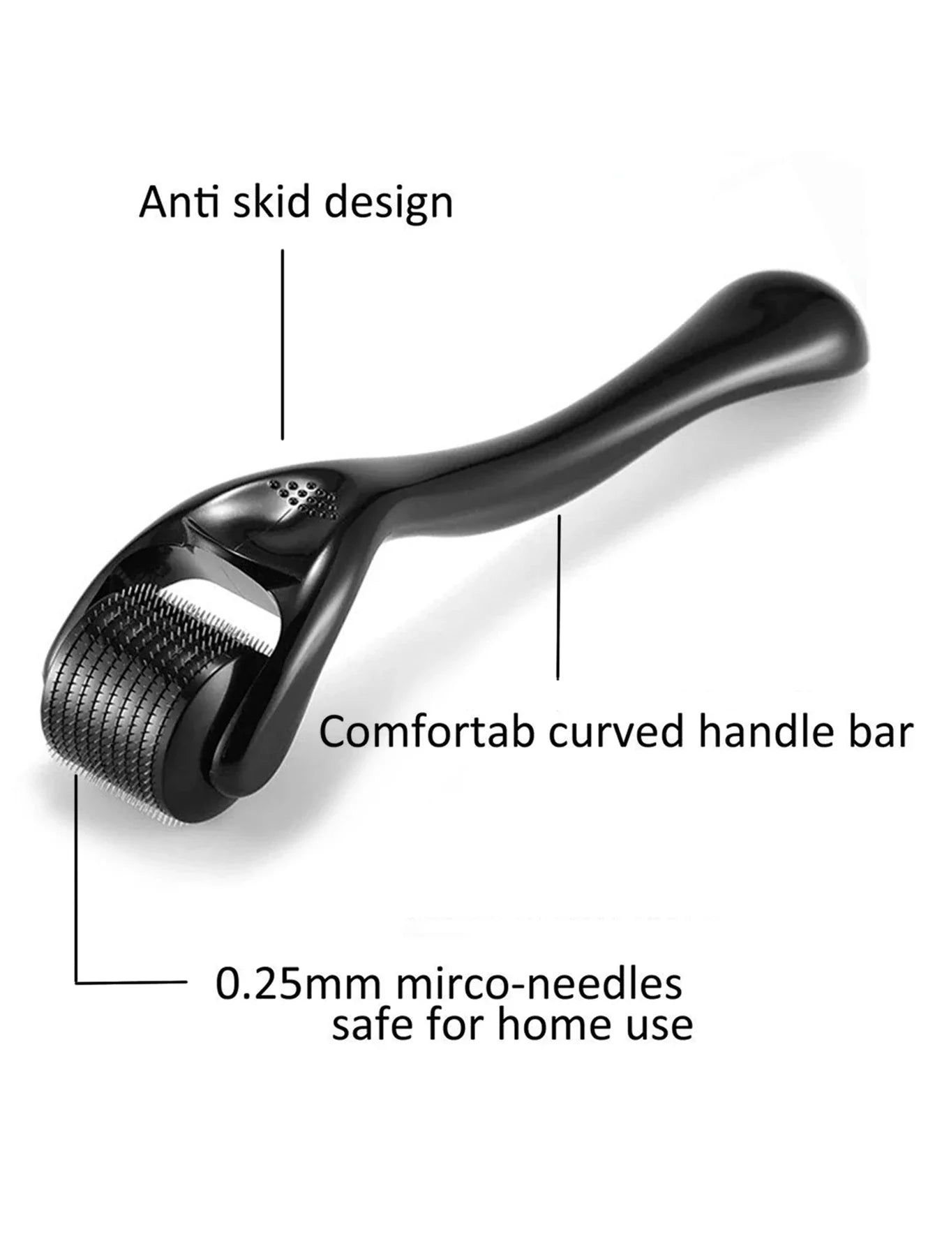 0.25mm 540 Derma Roller For Facial Skin Body Face Care Hair Growth Beard Acne Wrinkle Red Blood Removal Micro Needle Treatment