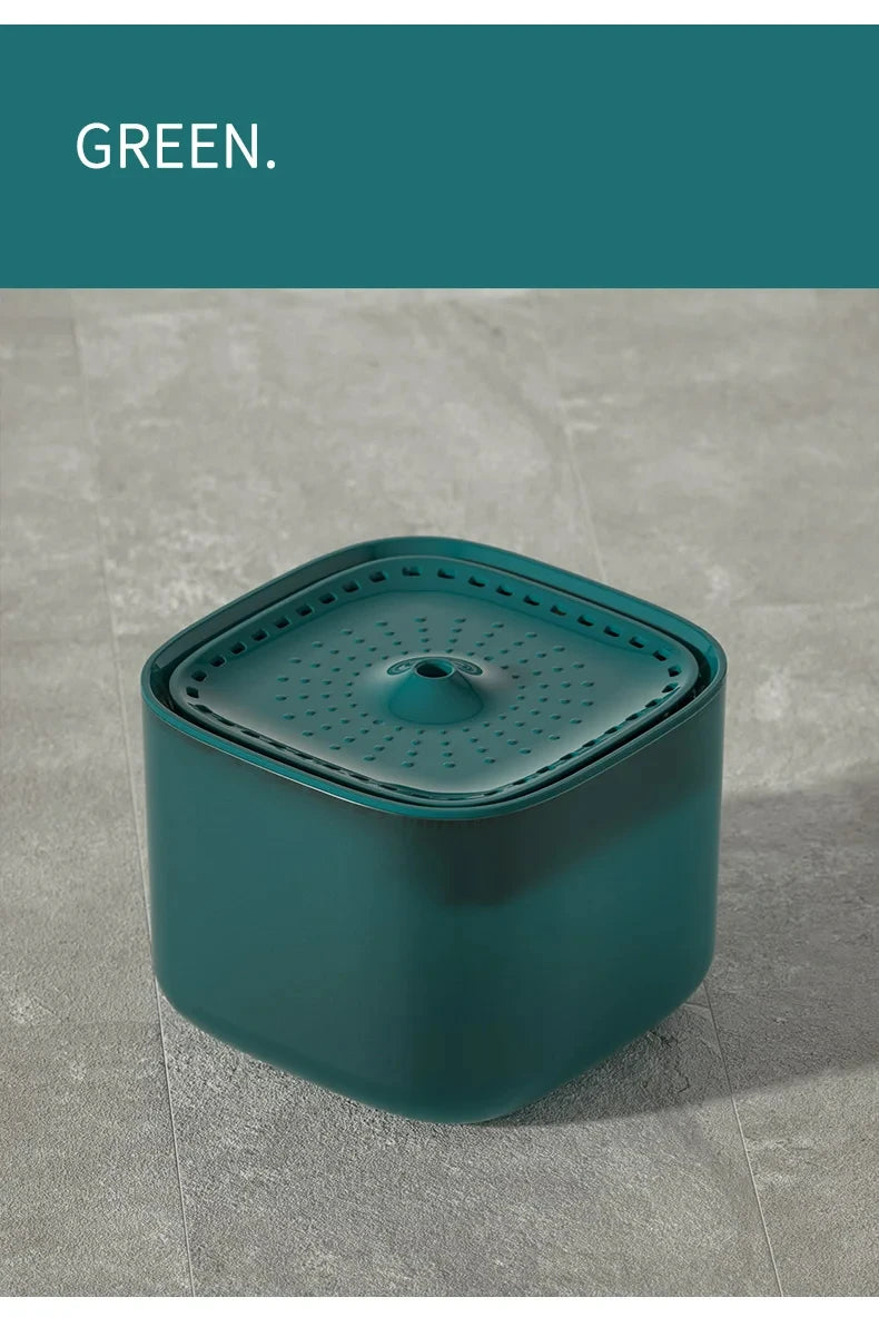 3L Auto Cat Water Fountain with Filter Quiet USB Electric Large Capacity Recirculating Cat Fountain Water Dispenser for Cats