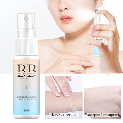 BB Whitening Spray Skin Brightening Moisturizing BB Cream Face Foundation Nourishing Skin Care Beauty Cosmetics