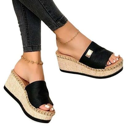 Sandals - Women'S Platform Sandals, Wedge Heel,  Straps, Summer Beach Fashion Sapatos Femininos босоножки летние Sandalias