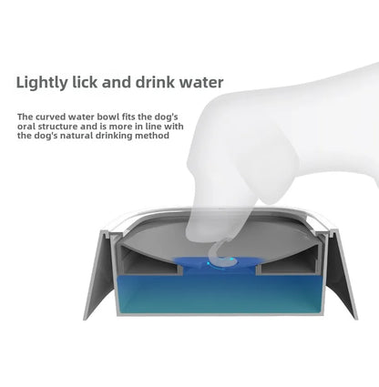 Pet bowl Dog water bowl Non-wet mouth floating bowl anti-spill cat water dispenser anti-splash dog bowl