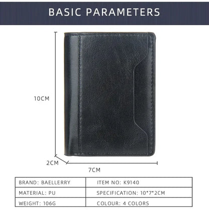 Anti Rfid Blocking Men Card Holder Case Wallets Free Name Customized Small Card Wallets Mini Wallet Qaulity Small Male Purses