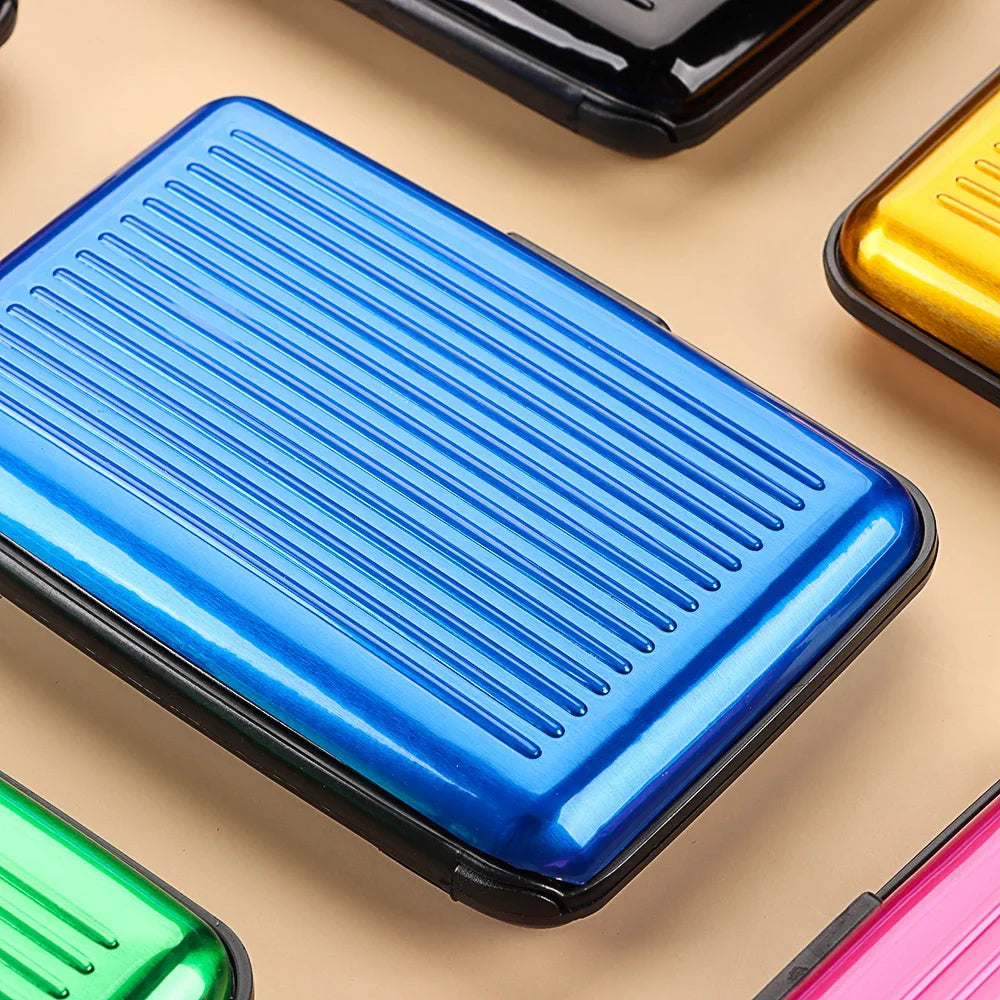 Aluminum Anti-Theft Wallets RFID Blocking Credit Card Holder RFID Wallet Metal Waterproof ID Card Case Coin Purse for Men Women