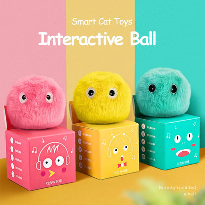 Cat Toys Balls Sound Frogs Birds Chirping Crickets EVA Balls Rolling Cat Plush Soft Self-Heeling Teaser Toys Pet Accessories