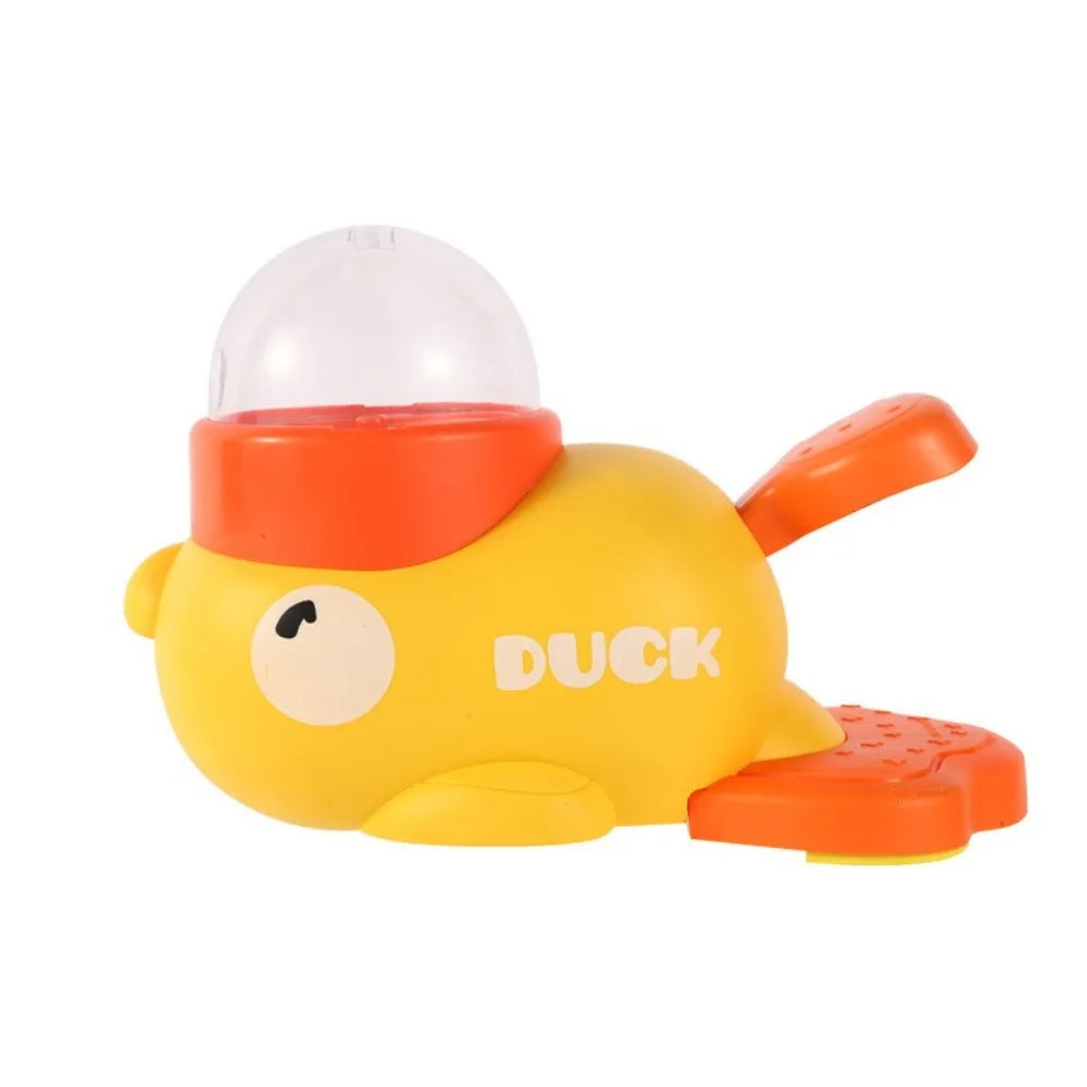 Pet Interactive Toy Dog Automatic Feeder  Pet Food Treat Dispenser Cartoon Duck Design Anti-slip Pet Feeder for Dog Training