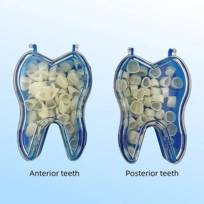 Teeth Veneers Dentistry Tooth Whitening Tools 50 Pcs/Box Dental Temporary Crown Kit Anterior Front Molar Posterior
