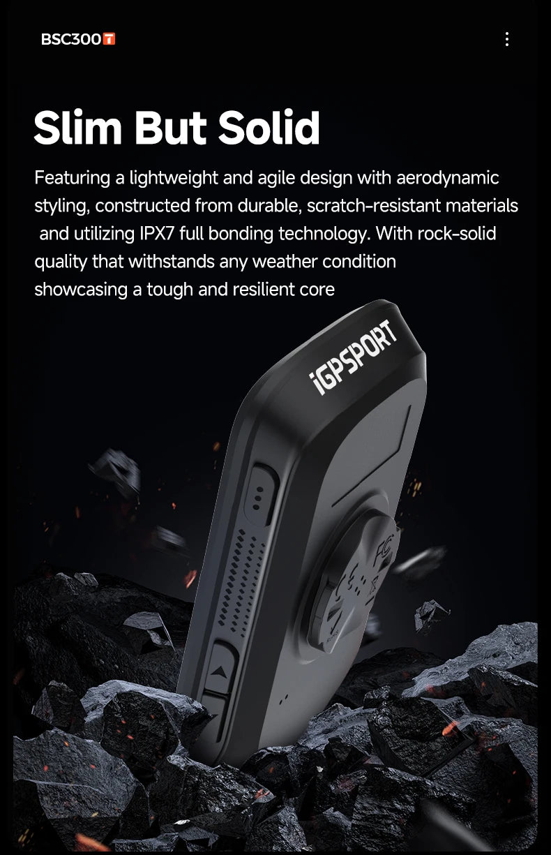 iGPSPORT BSC300T Touch-screen Bike Computer Global Map Cycling Computer Wireless Bike GPS Computer Support E-bike