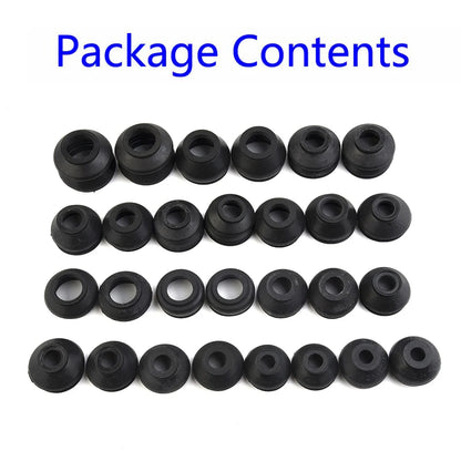 28pcs Car Suspension Steering Ball Joint Rubber Dust Boot Cover Tie Rod End Sets Track Tie Turn Rods Auto Replacement Parts