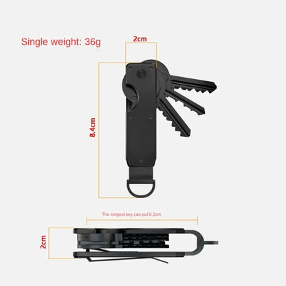 Innovative Metal Key Organizer with Screwdriver Minimalist Key Case Holder Holds 2-6 Keys Keys Bag for Keys Less Than 6.2cm