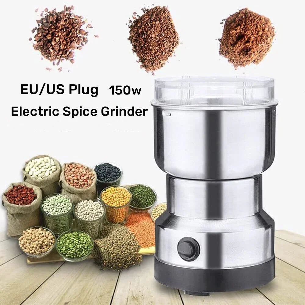 4 Blade Grain Grinder Coffee Kitchen Multifunctional Chopping Home Electric Coffee Grinder Nut Bean Flavor Blender Gifts US EU