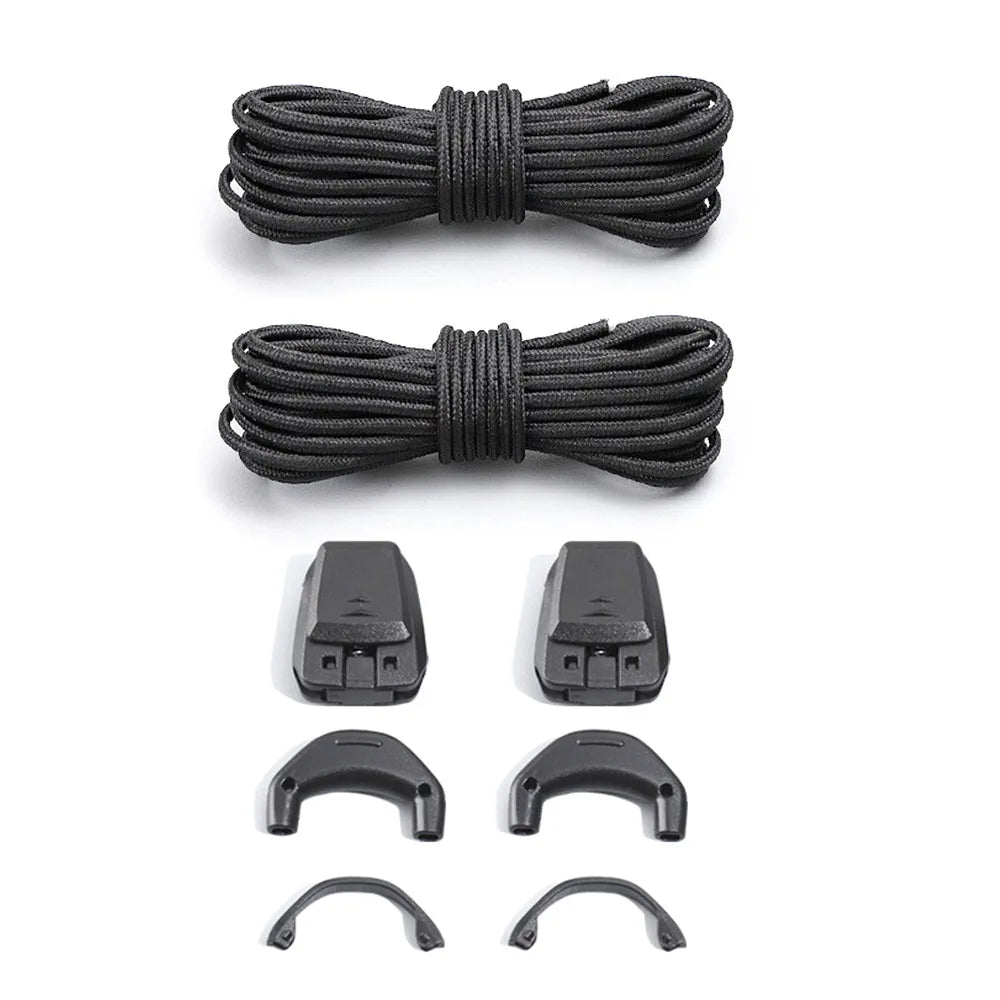 1Pair Without Ties Quick Lace Kit Round Tennis Creative Lazy Shoe Laces Running Sneakers Shoelaces for Salomon Shoe Accessories