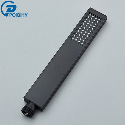 Brass Hand Held Shower Head Black Golden Handshower Head 100% Copper Head Faucet Accessory Single Function Shower Head