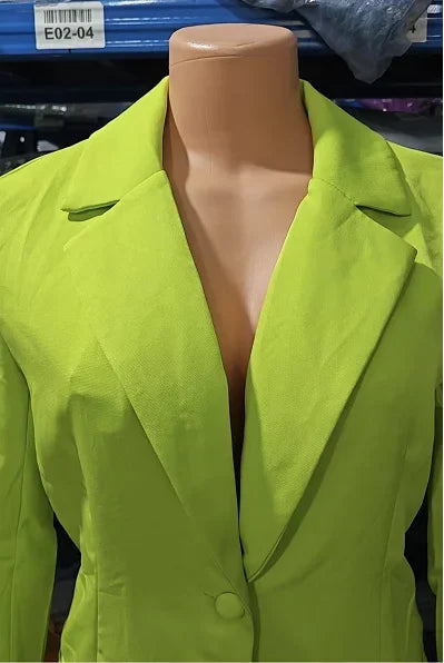 Women's Urban Suits 2025 Spring/Summer Latest Elegant Notched Collar Blazer Long sleeved Coat&Pocket Design Button Pants Set