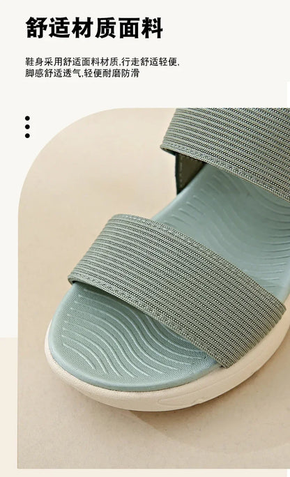 Women's Platform Sport Sandals Summer 2025 Comfortable Woman Shoes Fashionable Beach Green Sandal Black Sandalias De Mujer