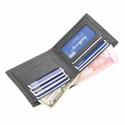 2025 New RFID Blocking Men Short Wallet Man Vintage Leather Wallet Male Handmade Billfold Coin Purse High Quality Business Purse