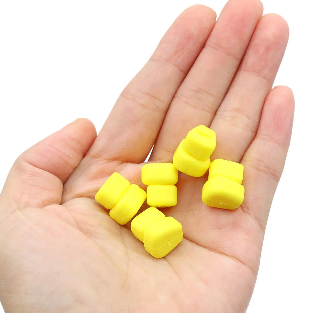 15pcs Carp Fishing Bait Corn Method Feeder Fishing Boilie Double Corn Bait For Carp Coarse Hair Rig Fishing Accessories Tackle