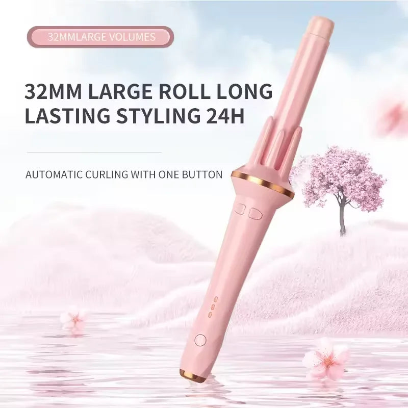 Automatic Rotating Curling iron PTC heated Professional Curling iron Portable Air rotating negative ion wave curling iron