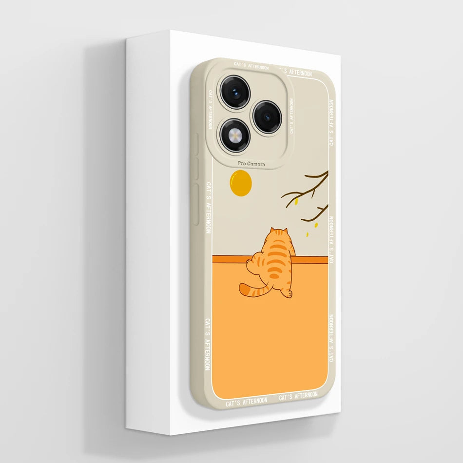 For Honor 400 Lite Case Simple Butterfly Soft Liquid Silicone Full Protection Back Cover For Honor 400Lite 5G Phone Protectors