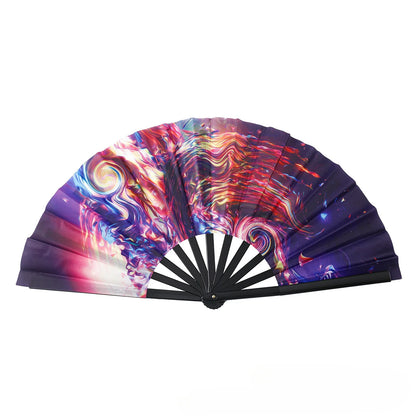 Boots The Ground Hand Fan Foldable Country Line Dance Fan Portable Large Popping Fan For Dance Practice Party Performance