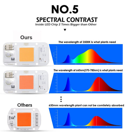 Smart IC LED COB Bulb Chip 20W 30W 50W 230V Input IP65 Waterproof for DIY Street Flood Light Projects Cold/Warm White Options