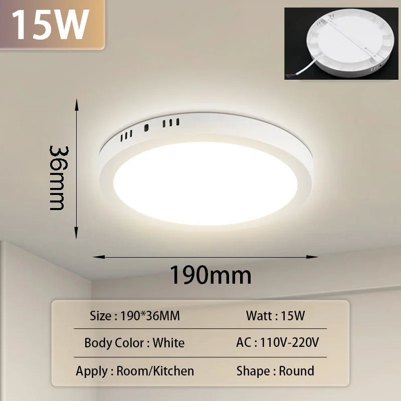 Led Ceiling Lamp Modern Ceiling Chandelier 220V Led Panel Lighting Fixture For Bedroom Kitchen Home Ultra Thin Ceiling Lights