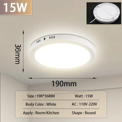 Led Ceiling Lamp Modern Ceiling Chandelier 220V Led Panel Lighting Fixture For Bedroom Kitchen Home Ultra Thin Ceiling Lights