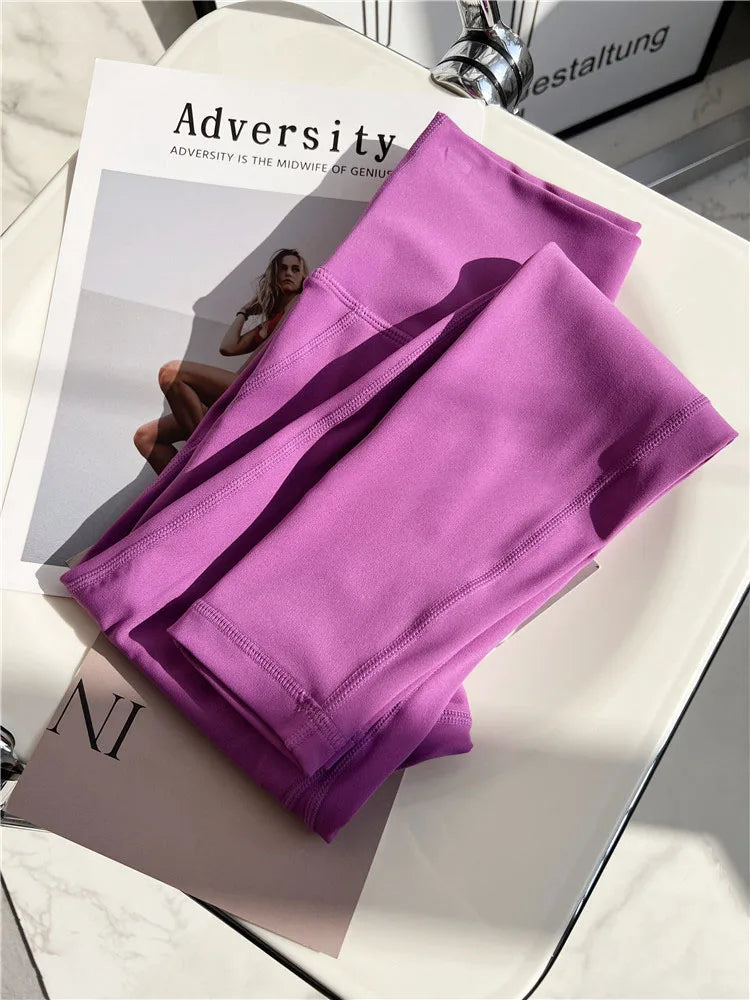 No need wear Underware Yoga Sport Pant Fitness Workout Tights and Soft Women High Waist Running Gym Leggings