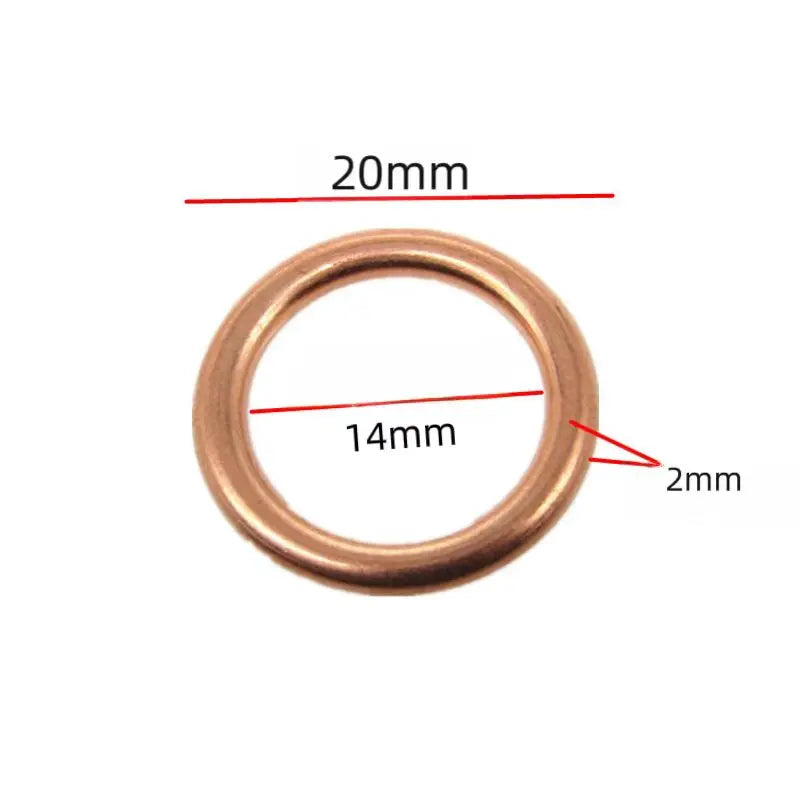 Car Oil Pan Drain Gasket Drainage Bolt Pad Aluminum/ Copper Oil Drain Plug Gasket Replaceable Accessories for Volkswagen Audi