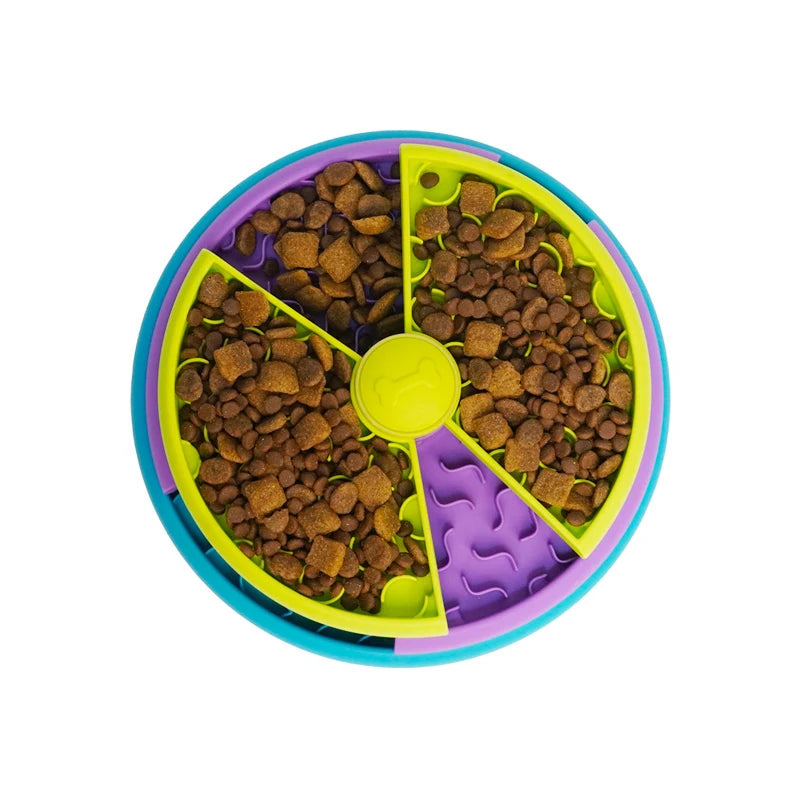 New Dog Slow Plate Pet Slow Food Mat Fun Slow Food Plates Beloved Of Pets Rotating Slow Food Plate Portable Slow Food Plate
