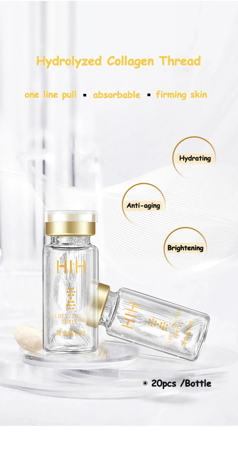 Korea 24k Care Serum Active Collagen Silk Care Lifting Firming Set Hyaluronan Silk Line Moisturizing Essence Firming Skin Care
